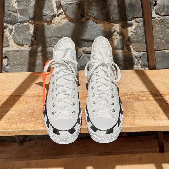 Converse X Off-White Chuck 70 Ivory High-top Sneakers - Picture 3 of 15